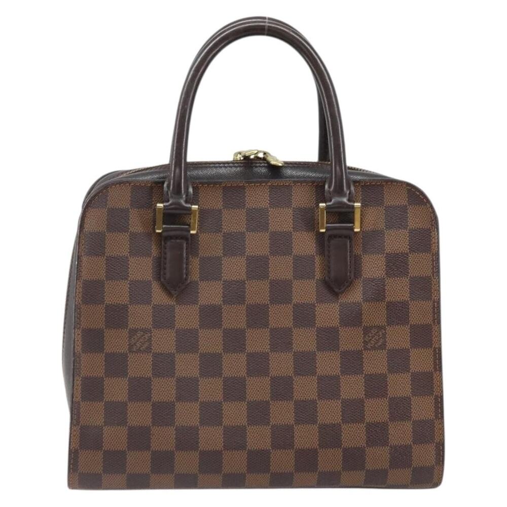 Louis Vuitton Damier Ebene Triana Handbag Brown